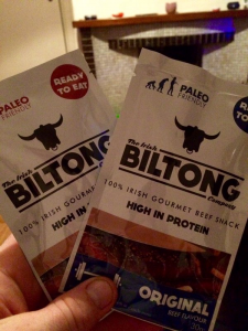 Aly Muldowney with Irish Biltong