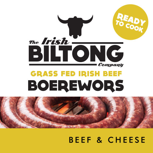 Irish Biltong Boerewors - Beef and Cheese